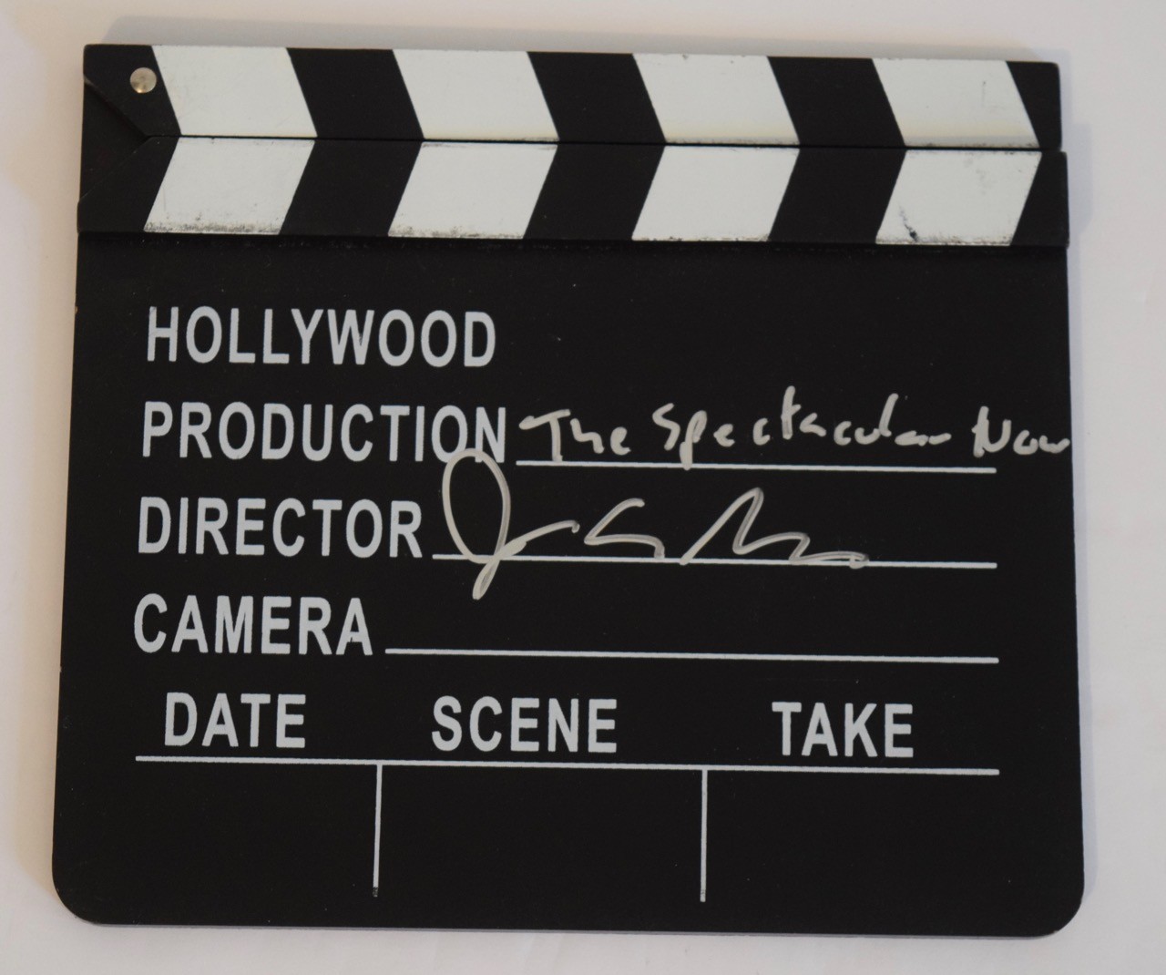 James Ponsoldt Signed Autographed Clapboard THE SPECTACULAR NOW Director COA VD