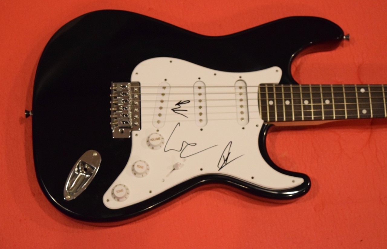 Mumford & Sons Signed Autographed Electric Guitar by Ted Winston Ben COA B