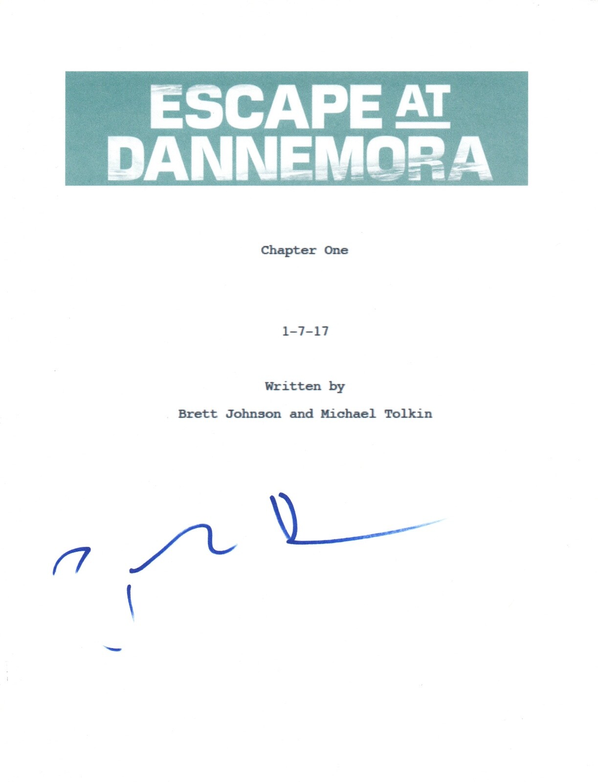 Paul Dano Signed Autographed ESCAPE AT DANNEMORA Pilot Episode Script COA