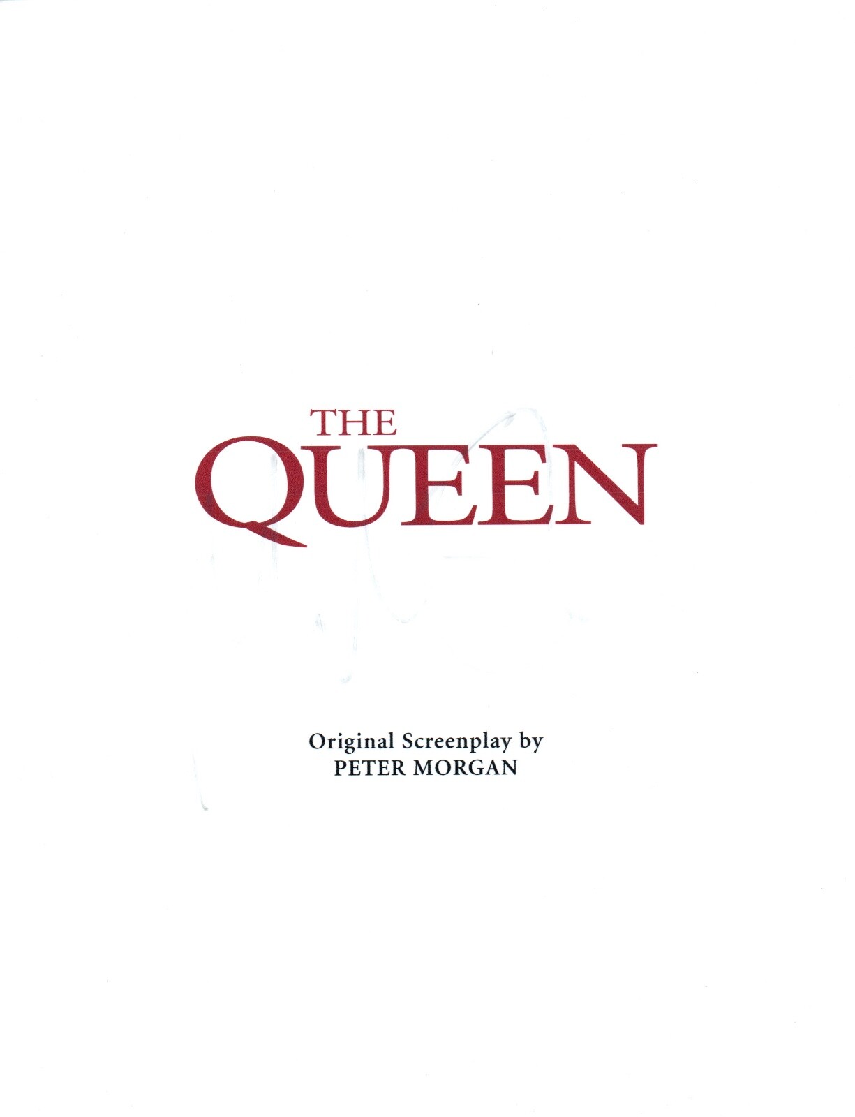 Michael Sheen Signed Autographed THE QUEEN Full Movie Script COA AB