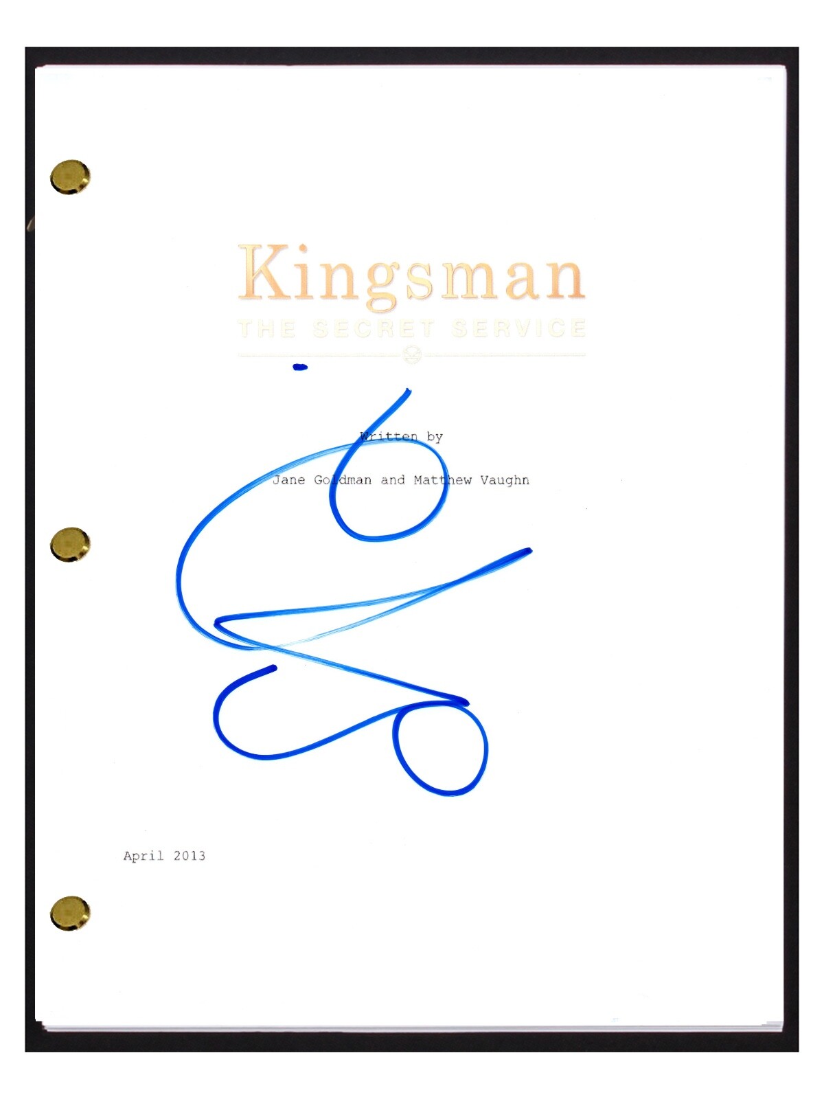 Kingsman Script Sofia Boutella Signed Autographed KINGSMAN The Secret Service Movie ...