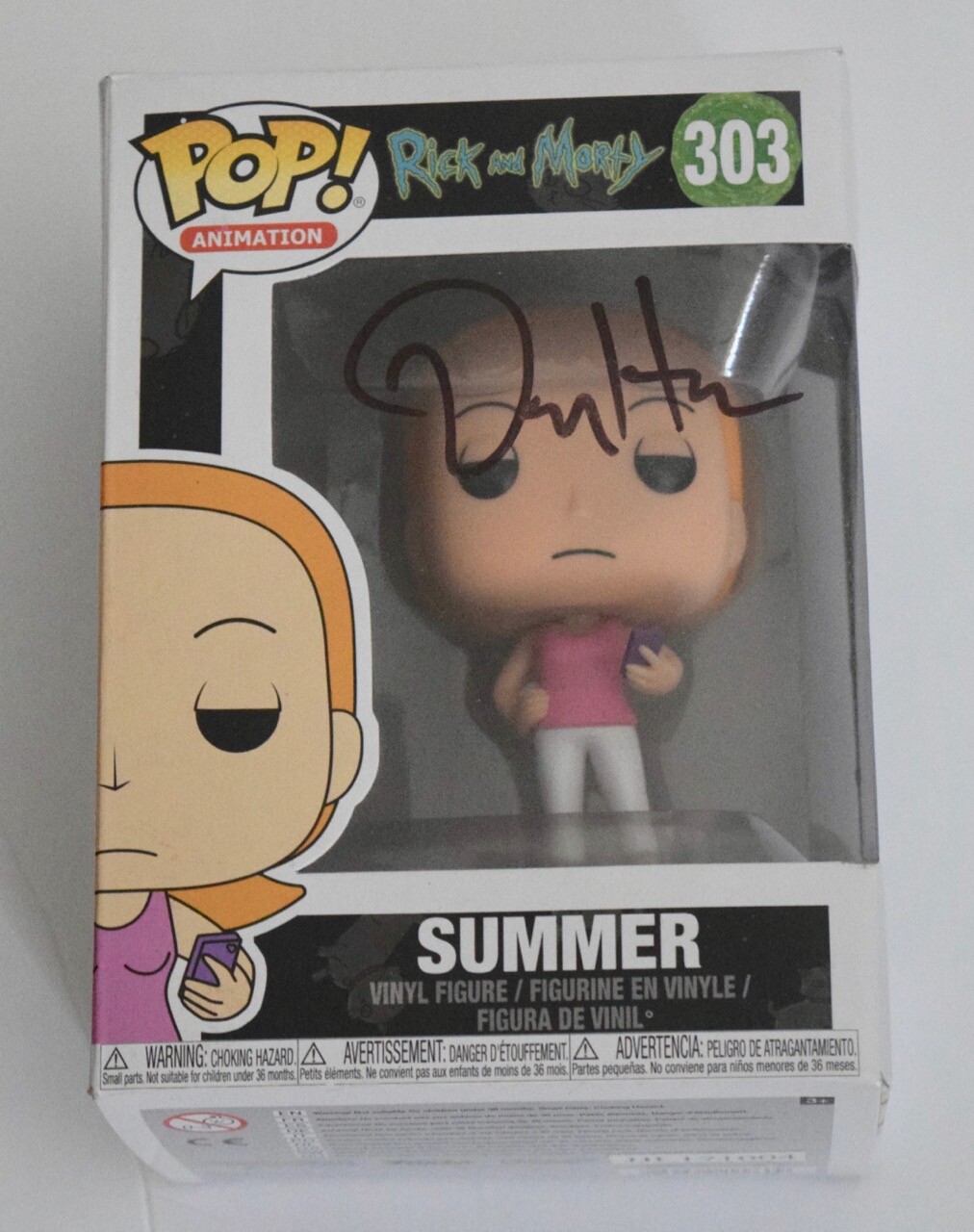 Dan Harmon Signed Rick and Morty SUMMER 303 Funko Pop Figure Beckett BAS COA