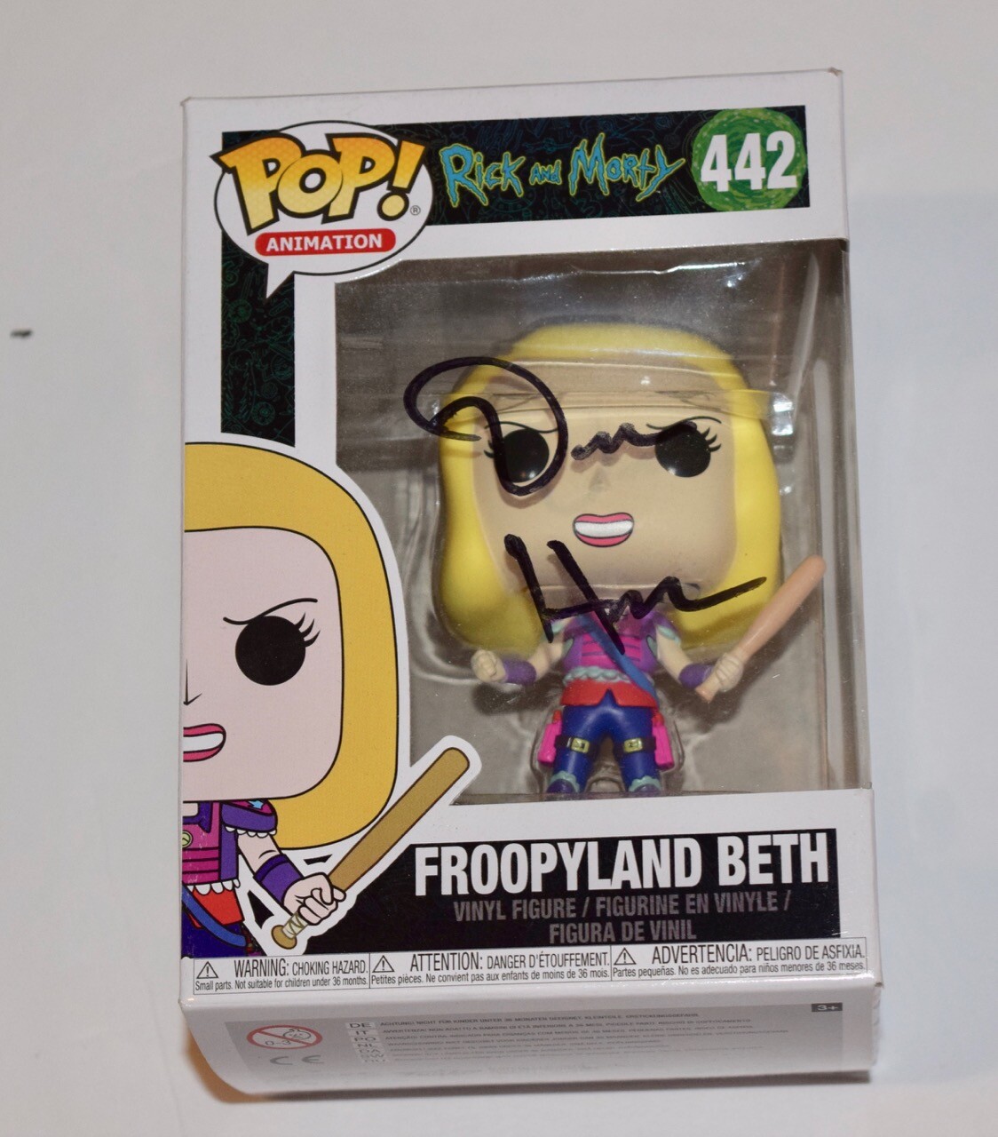 Dan Harmon Signed Rick and Morty FROOPYLAND BETH Funko Pop Figure Beckett COA