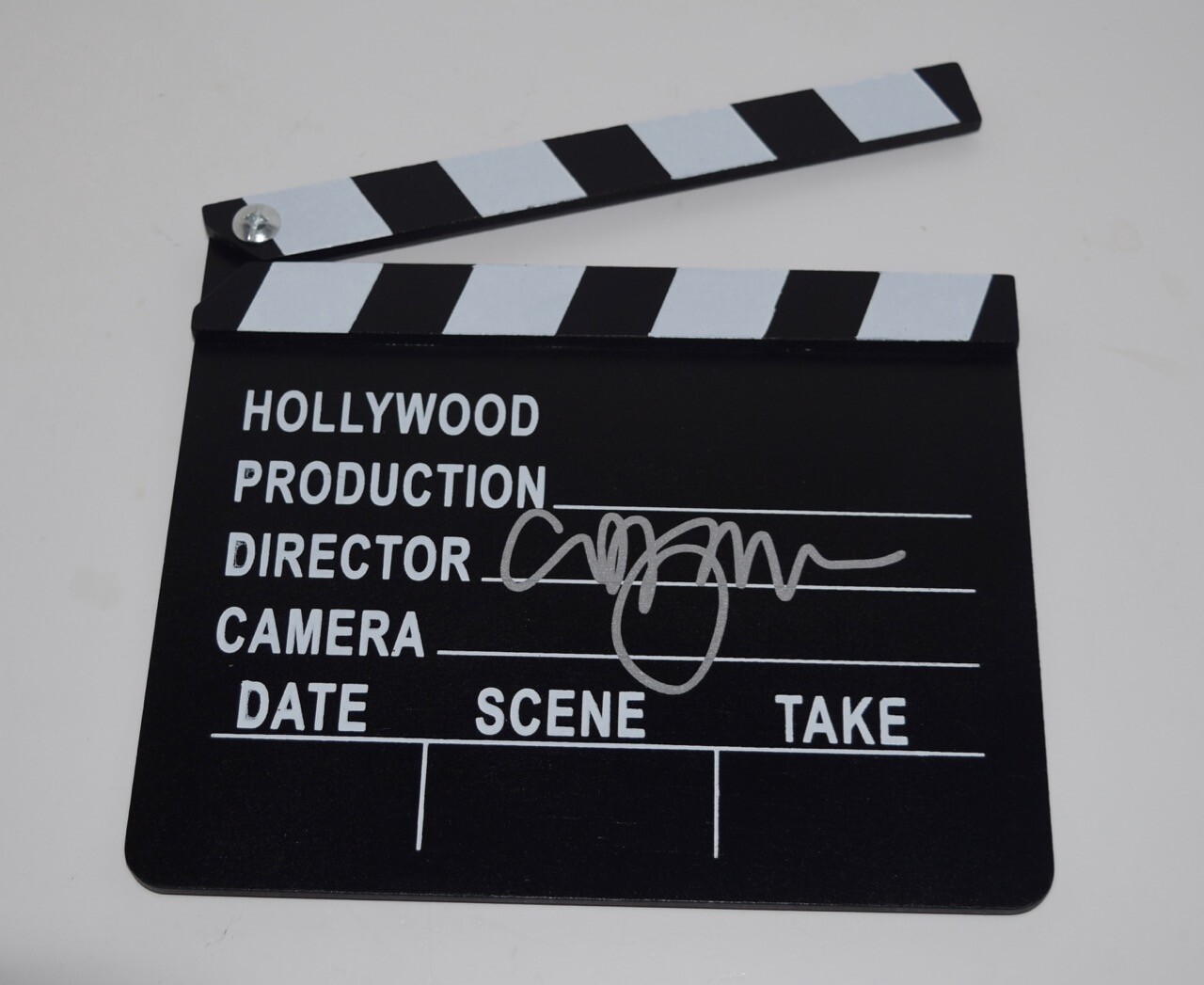 Clive Barker Signed Director's Clapboard Hellraiser Nightbreed Beckett COA