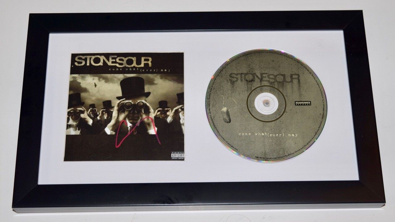 Corey Taylor Signed Stone Sour Come What(ever) May Framed CD Cover Beckett COA