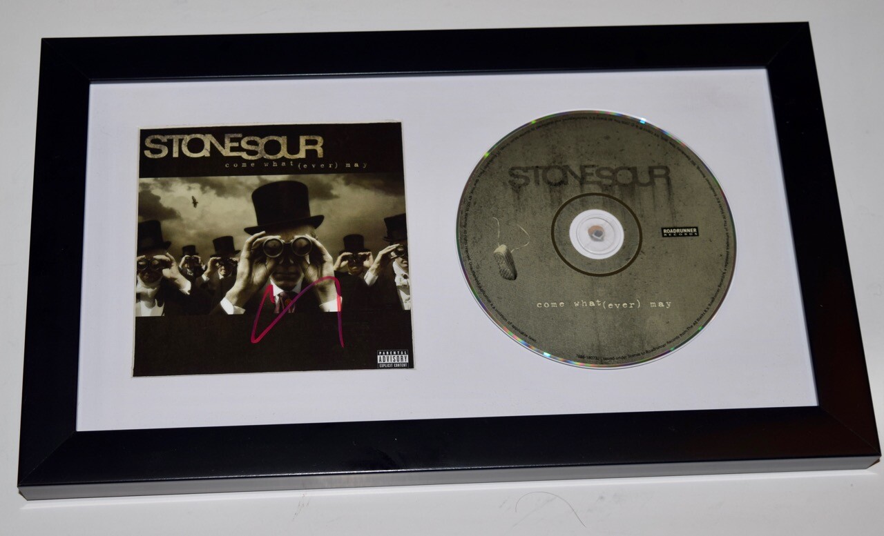 Corey Taylor Signed Stone Sour Come What(ever) May Framed CD Cover Beckett COA