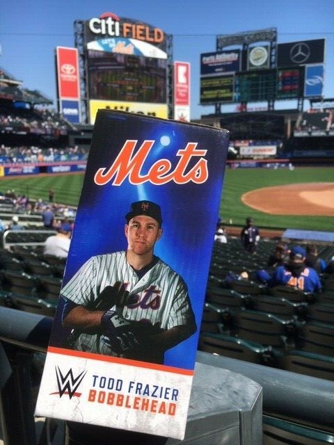 TODD FRAZIER BOBBLEHEAD BOBBLE HEAD NEW YORK METS WWE WRESTLING WRESTLEMANIA