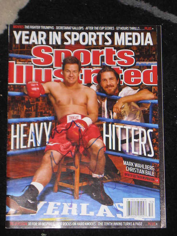 CHRISTIAN BALE SIGNED SPORTS ILLUSTRATED THE FIGHTER B