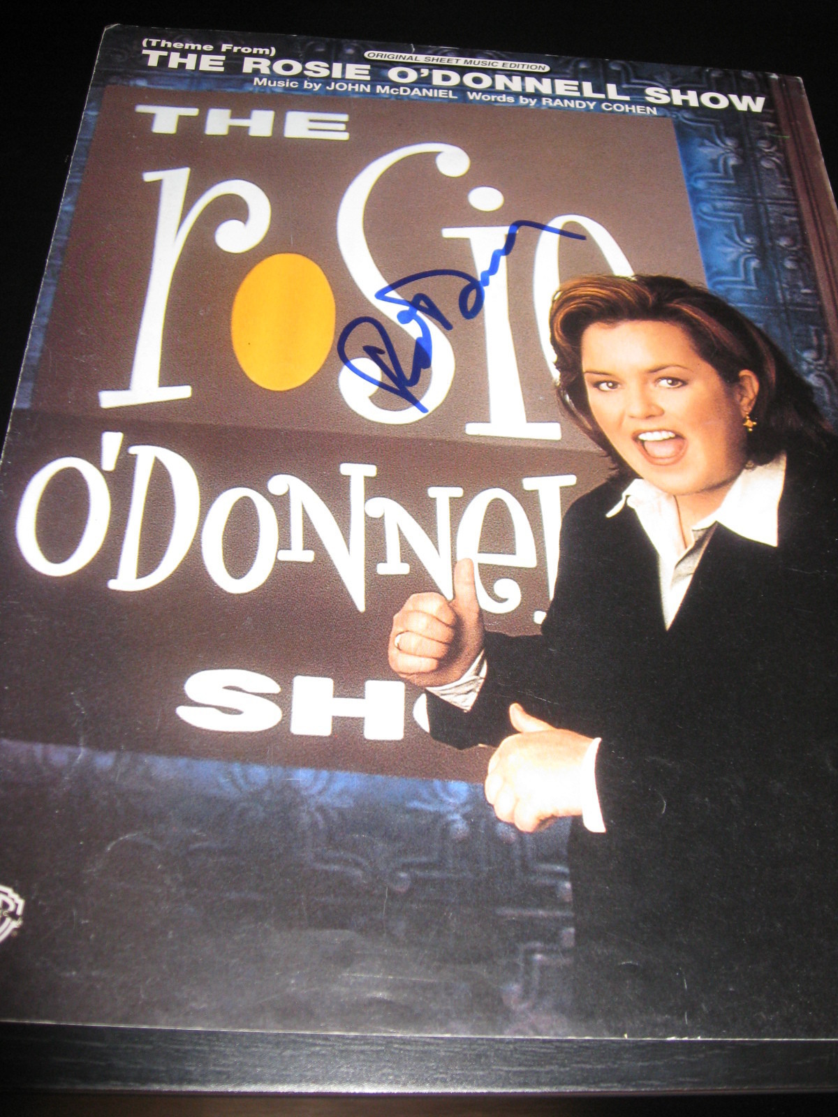 ROSIE O'DONNELL SIGNED AUTOGRAPH THE ROSIE SHOW PROGRAM IN PERSON COA AUTO D