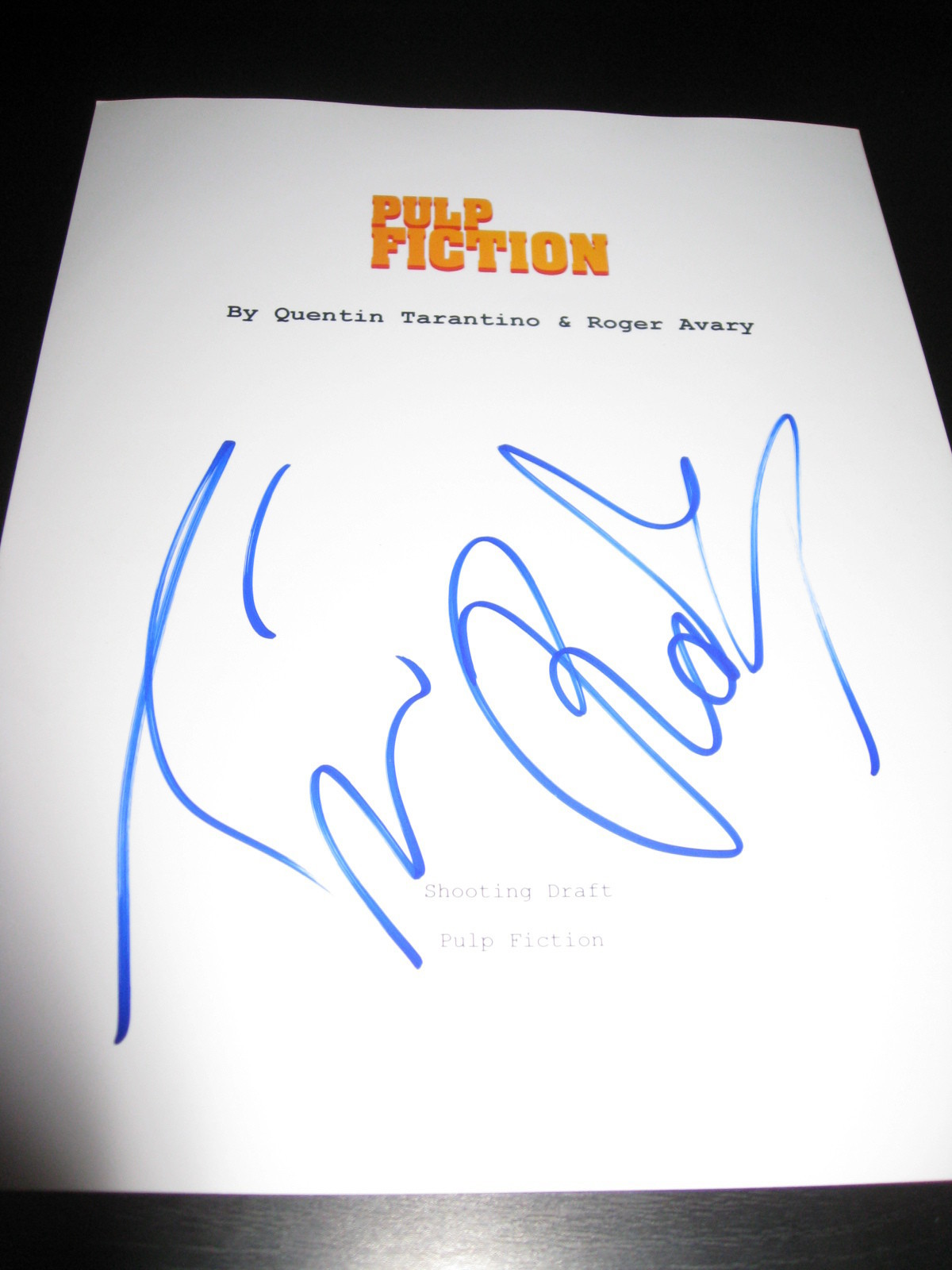 TIM ROTH SIGNED AUTOGRAPH 