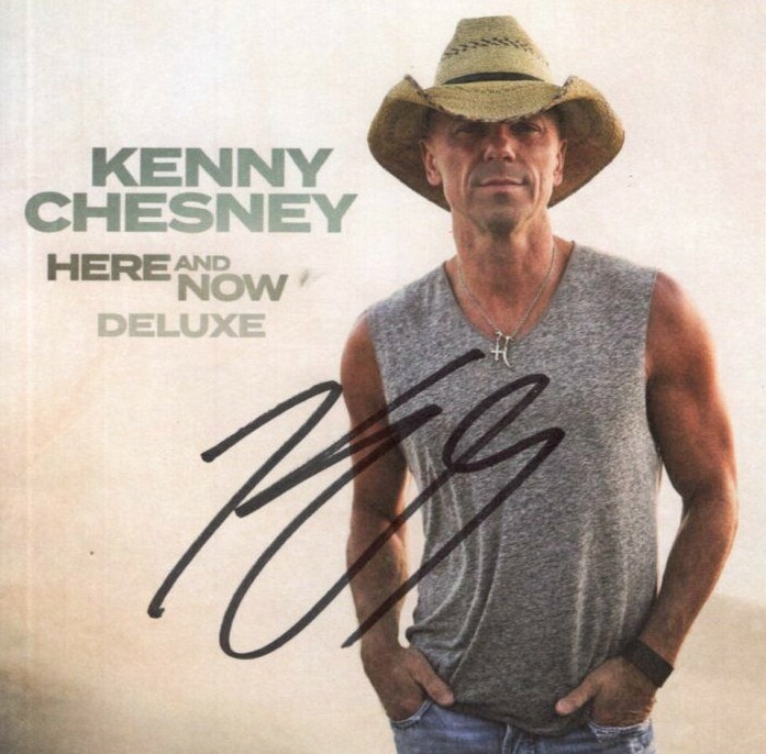 KENNY CHESNEY signed autographed HERE AND NOW DELUXE CD Insert Booklet