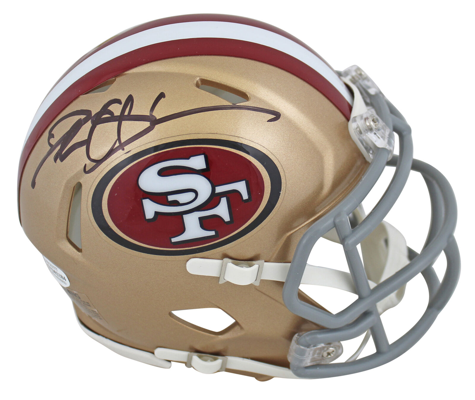 Deion Sanders Signed San Francisco 49ers 64-95 Speed Mini Helmet- Beckett W  Holo