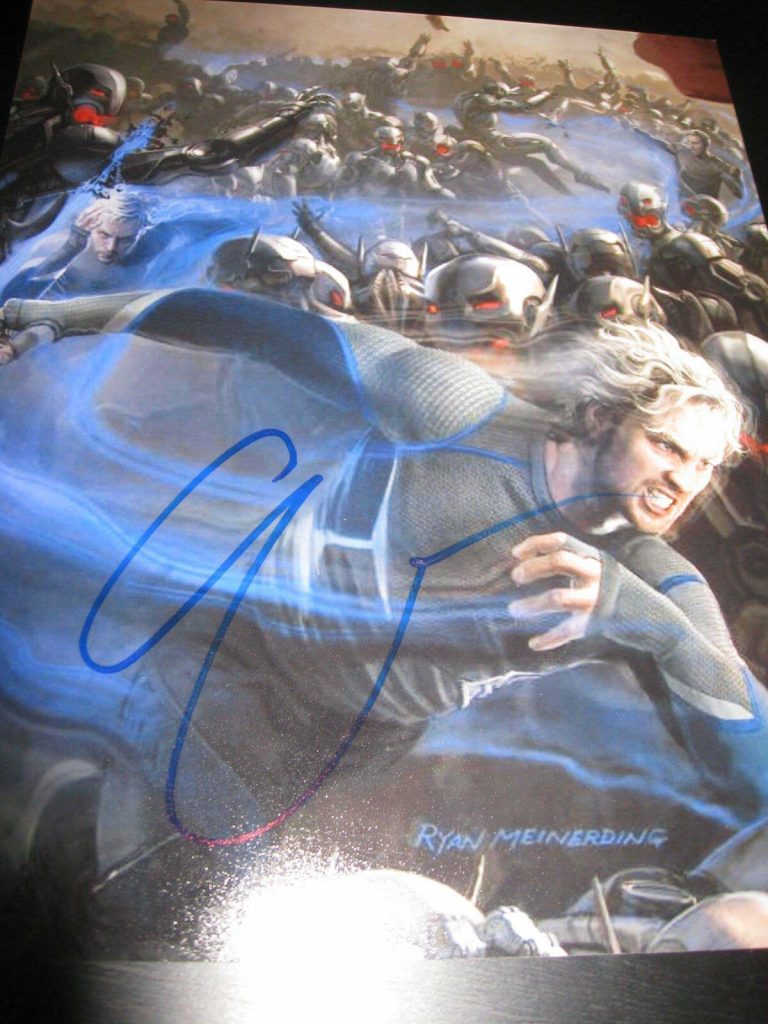 AARON TAYLOR JOHNSON SIGNED AUTOGRAPH 8×10 AVENGERS AGE OF ULTRON PROMO COA X7 COLLECTIBLE MEMORABILIA