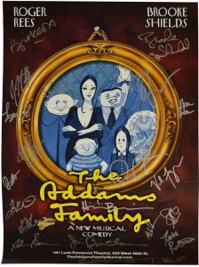 ADAMS FAMILY CAST X20 AUTOGRAPHED SIGNED MUSICAL POSTER UACC RD COA AFTAL COLLECTIBLE MEMORABILIA