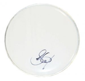 AEROSMITH STEVEN TYLER AUTOGRAPHED 12 INCH CLEAR DRUMHEAD AFTAL COLLECTIBLE MEMORABILIA