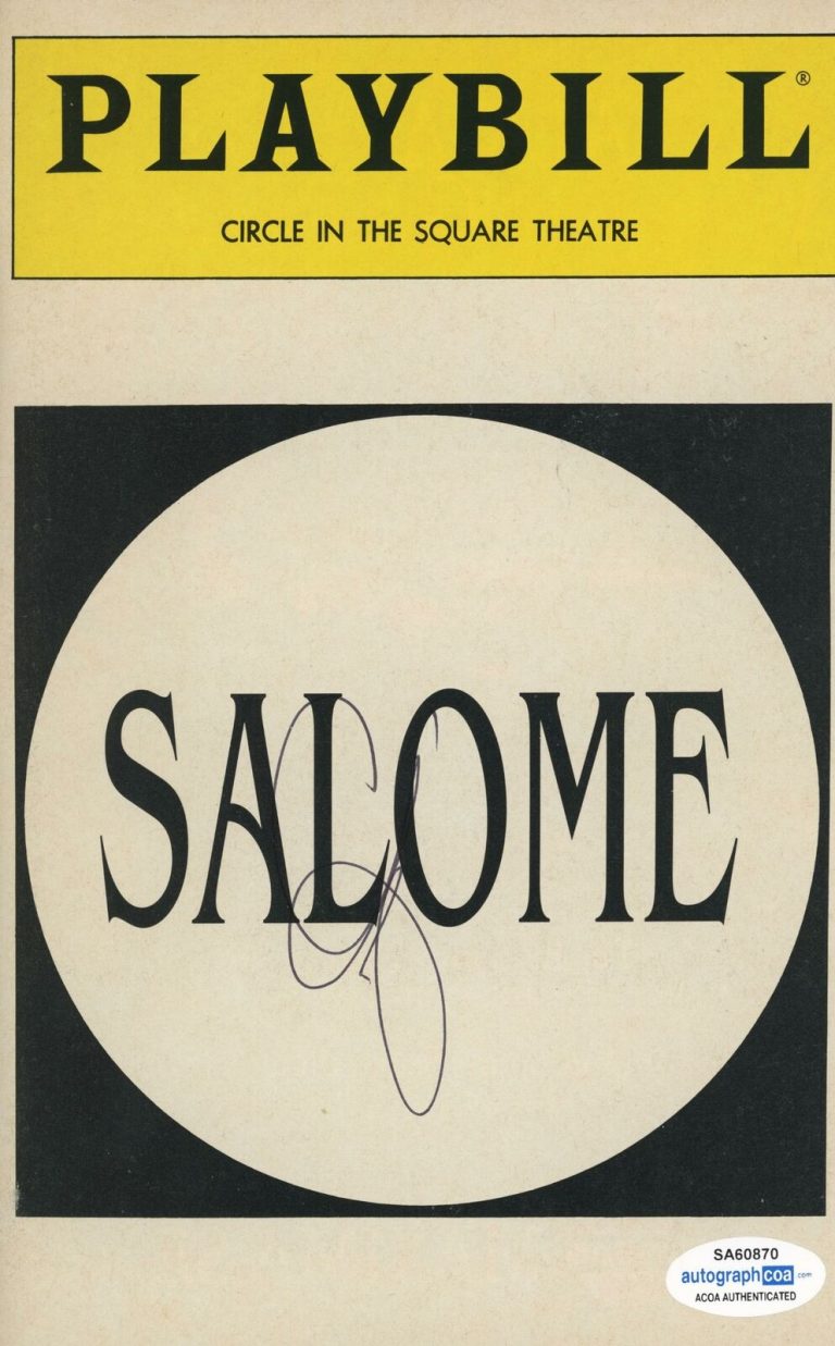 AL PACINO “SALOME” AUTOGRAPH SIGNED BROADWAY PLAYBILL ACOA COLLECTIBLE MEMORABILIA