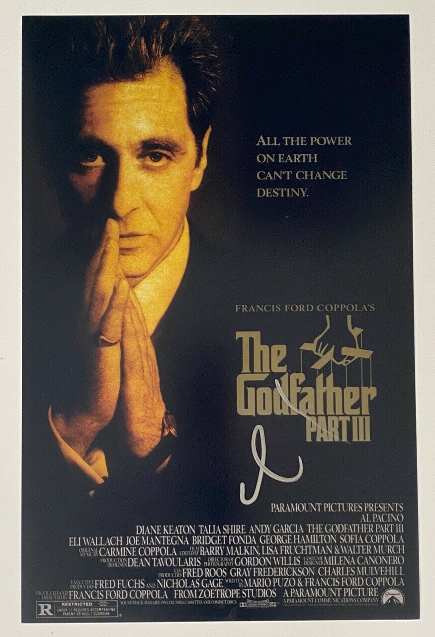 Al Pacino Signed Autograph 11X17 THE GODFATHER PART III 3 Movie Poster ...