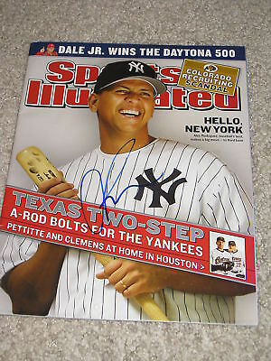 ALEX RODRIGUEZ SIGNED SPORTS ILLUSTRATED YANKEES COA NY COLLECTIBLE MEMORABILIA