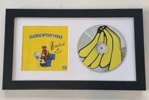 AMINE SIGNED AUTOGRAPHED GOOD FOR YOU FRAMED CD BOOKLET DISPLAY RAPPER COA COLLECTIBLE MEMORABILIA