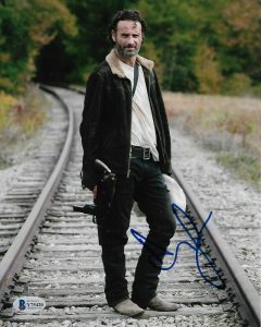 ANDREW LINCOLN AUTOGRAPHED SIGNED THE WALKING DEAD RICK GRIMES BAS COA 8X10 COLLECTIBLE MEMORABILIA