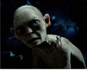 ANDY SERKIS SIGNED AUTOGRAPHED THE HOBBITT LORD OF THE RINGS GOLLUM PHOTO COLLECTIBLE MEMORABILIA