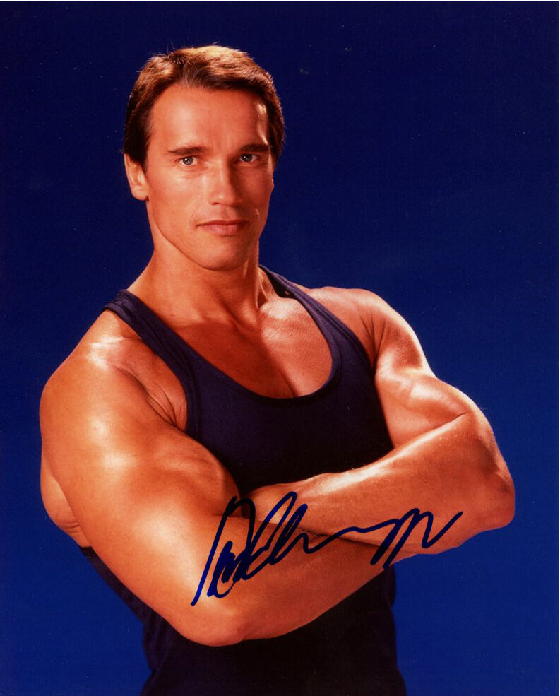 ARNOLD SCHWARZENEGGER signed autographed 11x14 photo Autographia