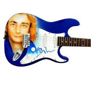 BARRY MANILOW AUTOGRAPHED SIGNED CUSTOM AIRBRUSH GUITAR EXACT VIDEO PROOF COLLECTIBLE MEMORABILIA
