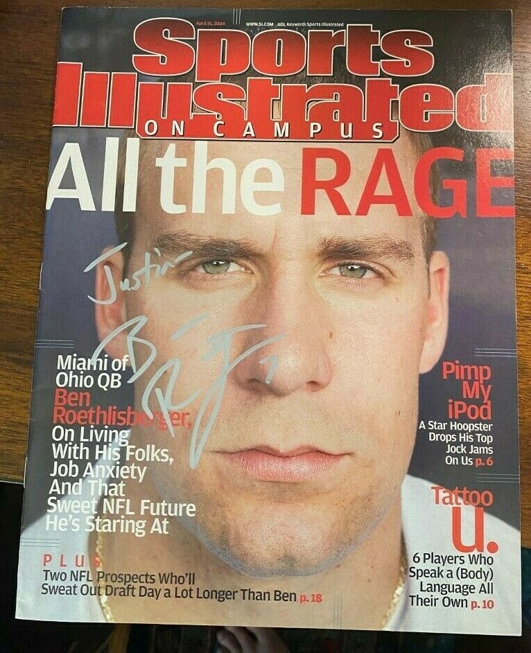 Ben Roethlisberger signed autographed Sports Illustrated Magazine No ...