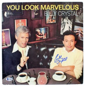 BILLY CRYSTAL AUTHENTIC SIGNED YOU LOOK MARVELOUS ALBUM COVER BAS #Q78894 COLLECTIBLE MEMORABILIA