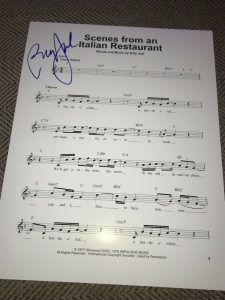 BILLY JOEL SIGNED AUTOGRAPH SHEET MUSIC SCENES FROM ITALIAN RESTAURANT BECKETT E COLLECTIBLE MEMORABILIA