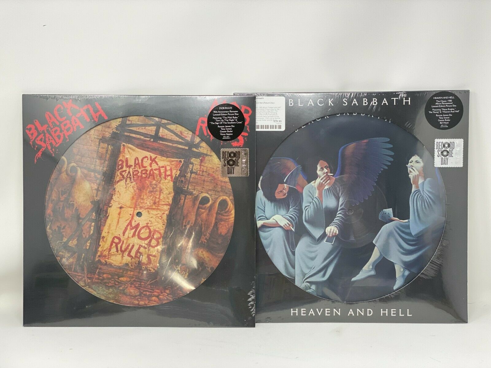 Black Sabbath Heaven And Hell And Mob Rules Lp Picture Disc Vinyl Rsd 2021 Autographia 