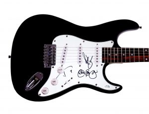 BON JOVI AUTOGRAPHED X3 SIGNED GUITAR JON BON JOVI ACOA COLLECTIBLE MEMORABILIA