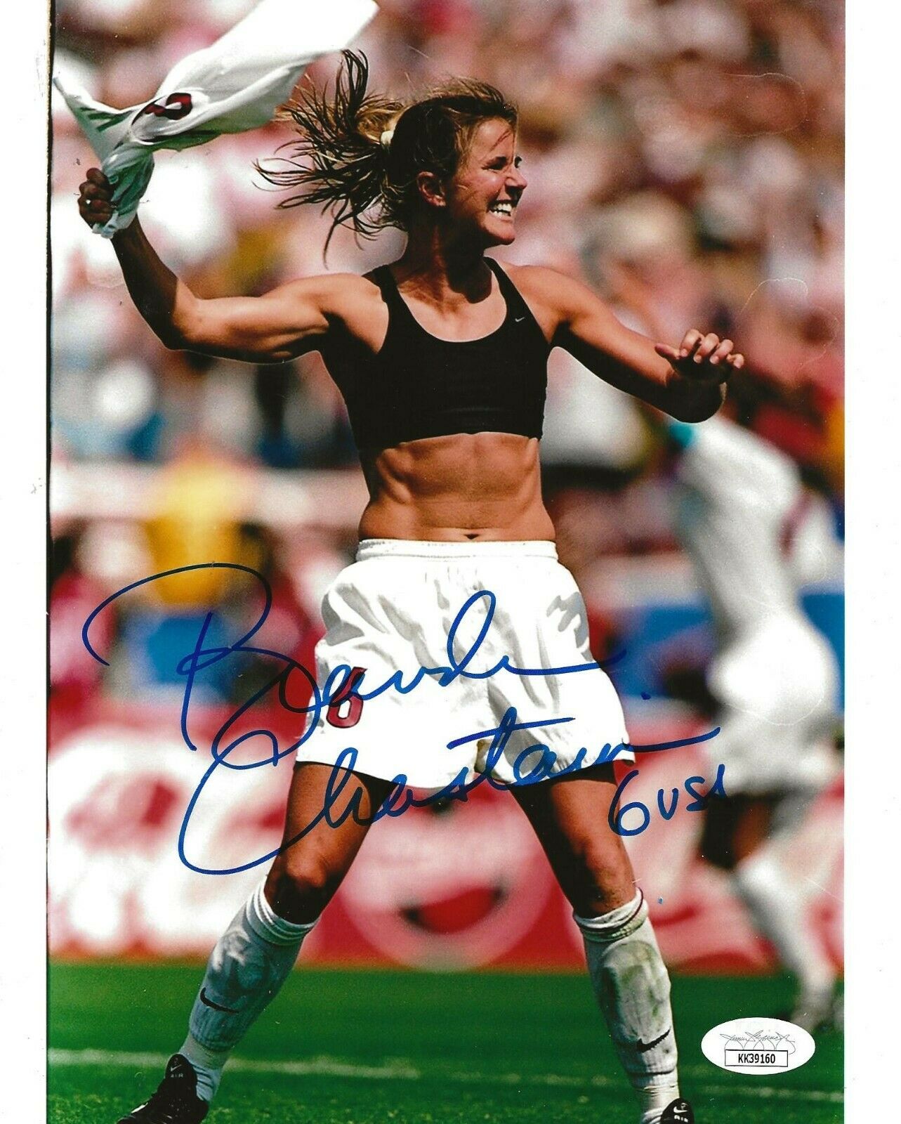 Brandi Chastain USWNT signed Team USA Soccer 8x10 photo autographed 2