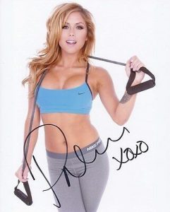 BRITTNEY PALMER SIGNED AUTOGRAPHED PHOTO UFC OCTAGON GIRL COLLECTIBLE MEMORABILIA