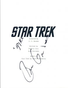 BRUCE GREENWOOD SIGNED AUTOGRAPHED STAR TREK MOVIE SCRIPT COA VD COLLECTIBLE MEMORABILIA