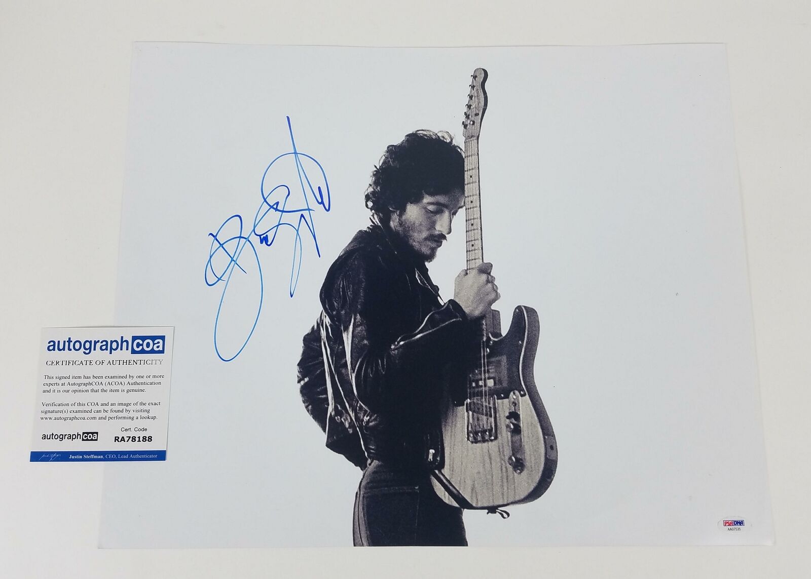 Bruce Springsteen Autographed Signed 16x20 Photo ACOA Collectible ...