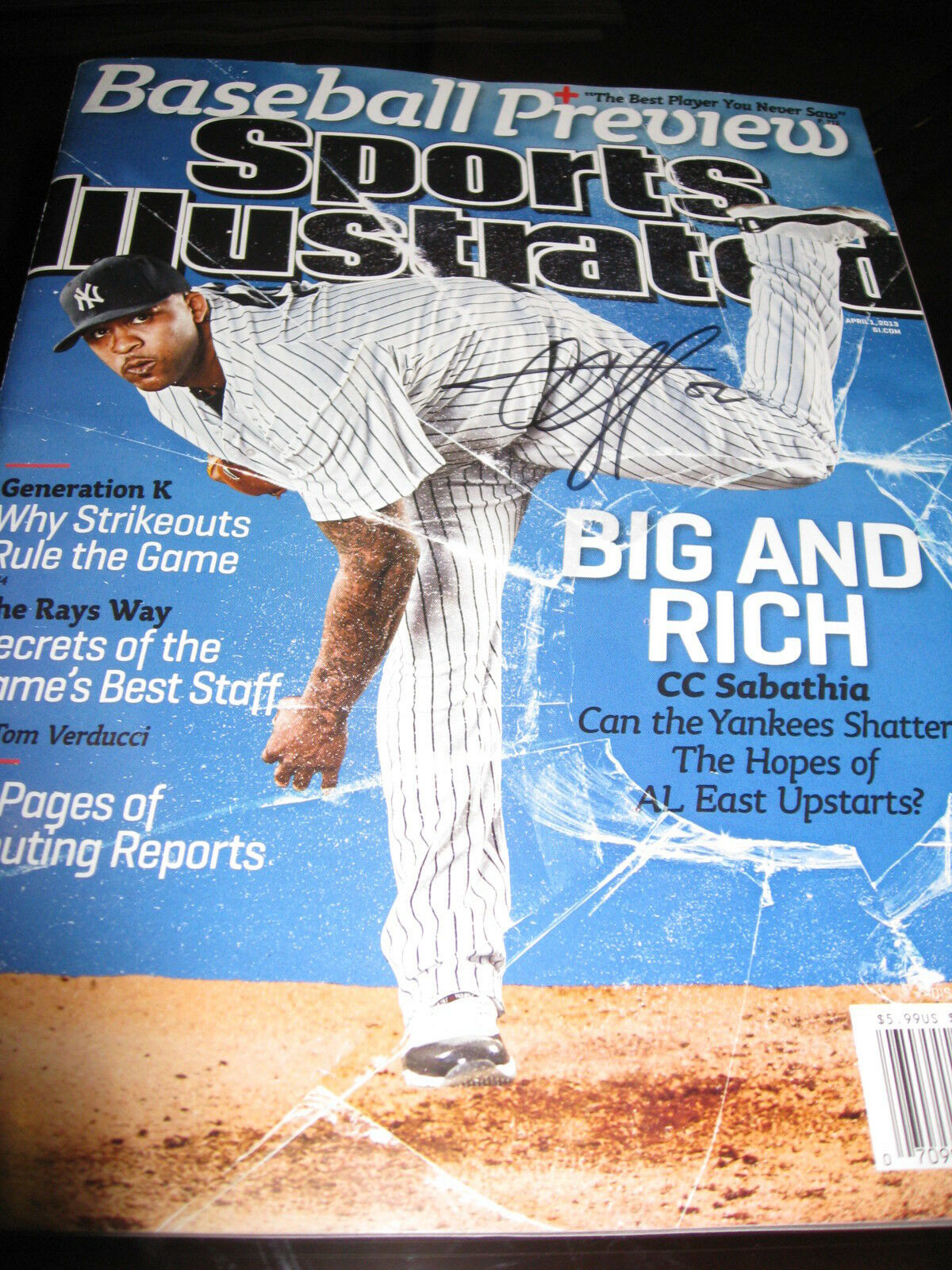 New York Yankees Cc Sabathia Sports Illustrated Cover by Sports Illustrated