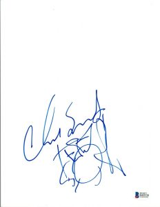 CHAD SMITH SIGNED AUTOGRAPH RED HOT CHILI PEPPERS DRUM SKETCH DRAWING BAS COA COLLECTIBLE MEMORABILIA