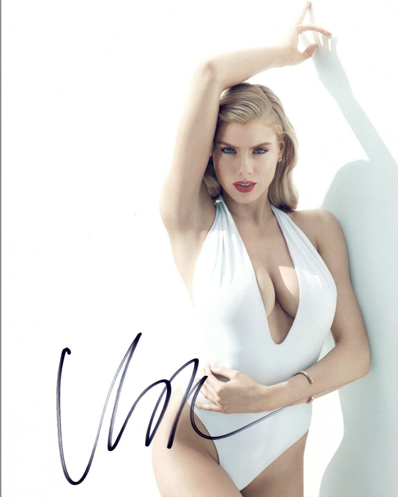 Charlotte Mckinney Signed Autographed 8x10 Photo Sexy Model Coa Ab Autographia 0295