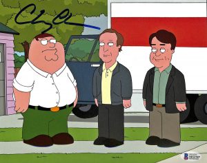 CHEVY CHASE FAMILY GUY AUTHENTIC SIGNED 8×10 PHOTO BAS WITNESSED 32 COLLECTIBLE MEMORABILIA