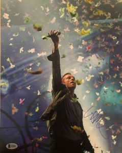 CHRIS MARTIN SIGNED AUTOGRAPHED 11×14 PHOTO COLDPLAY BECKETT AUTHENTICATION COA COLLECTIBLE MEMORABILIA