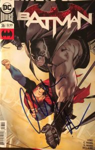 CHRISTIAN BALE SIGNED AUTOGRAPHED BATMAN COMIC BOOK SUPERMAN BECKETT BAS COLLECTIBLE MEMORABILIA