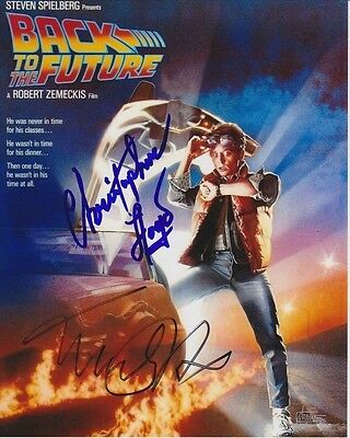 CHRISTOPHER LLOYD & MICHAEL J. FOX SIGNED AUTOGRAPHED BACK TO THE FUTURE PHOTO COLLECTIBLE MEMORABILIA