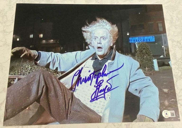CHRISTOPHER LLOYD SIGNED AUTOGRAPH 11×14 “BACK TO THE FUTURE” PHOTO BECKETT C COLLECTIBLE MEMORABILIA
