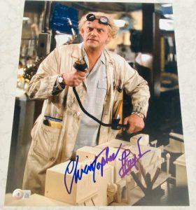 CHRISTOPHER LLOYD SIGNED AUTOGRAPH 11×14 “BACK TO THE FUTURE” PHOTO BECKETT F COLLECTIBLE MEMORABILIA
