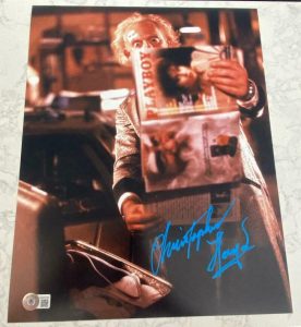 CHRISTOPHER LLOYD SIGNED AUTOGRAPH 11×14 “BACK TO THE FUTURE” PHOTO BECKETT G COLLECTIBLE MEMORABILIA
