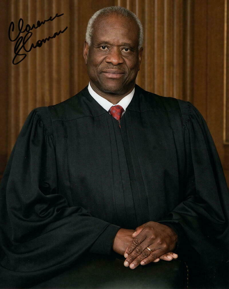 CLARENCE THOMAS SIGNED AUTOGRAPH 8X10 PHOTO - SUPREME COURT JUSTICE ...