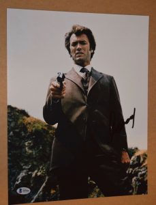 CLINT EASTWOOD SIGNED AUTOGRAPHED 11×14 PHOTO DIRTY HARRY BECKETT BAS COA COLLECTIBLE MEMORABILIA