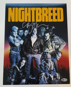 CLIVE BARKER SIGNED AUTOGRAPHED 11×14 PHOTO POSTER NIGHTBREED HORROR BECKETT COA COLLECTIBLE MEMORABILIA