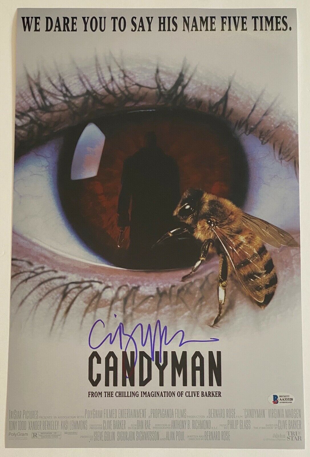 Clive Barker Signed Autographed Candyman 11x17 Movie Poster Horror ...